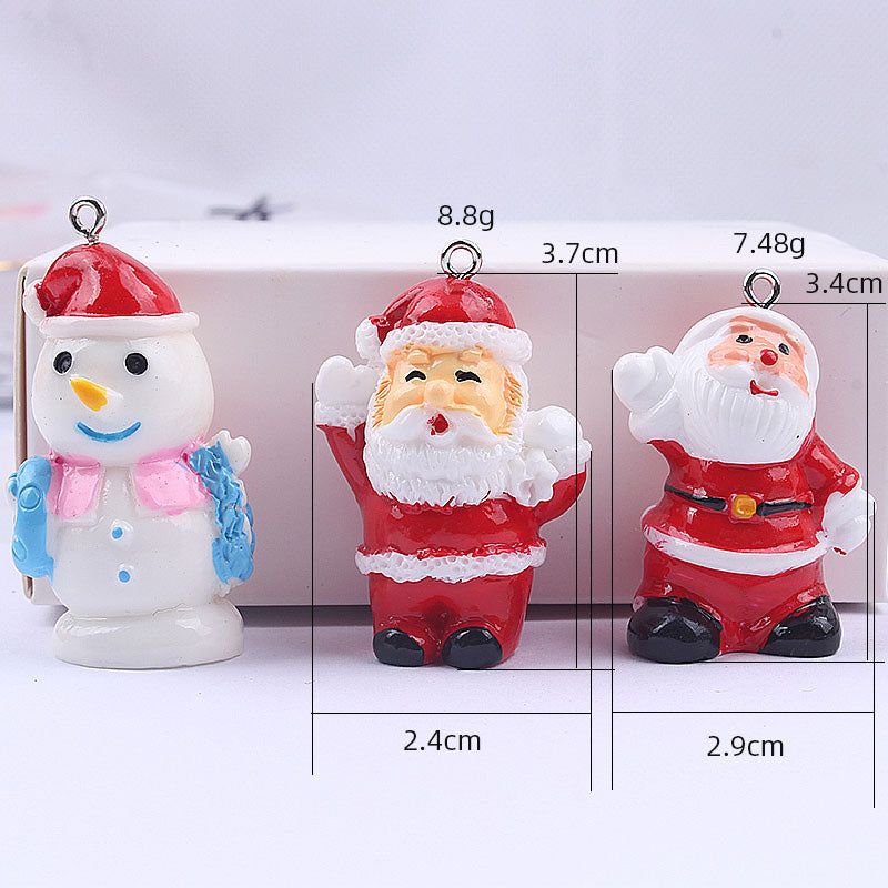 Kokorosa Cute Christmas Resin Accessories DIY Materials（10 Pcs）