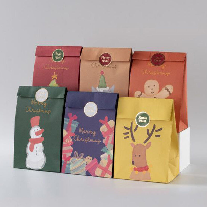 Kokorosa Cute Gingerbread Man Portable Gift Bags (6Pcs)