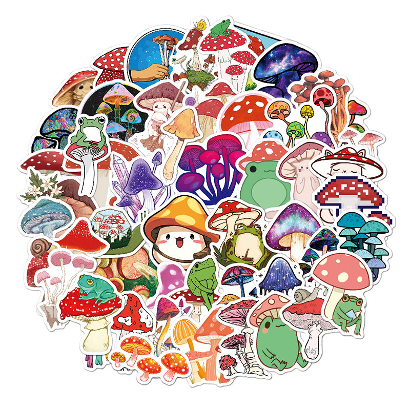 Kokorosa Cute Mushrooms Stickers (50pcs)