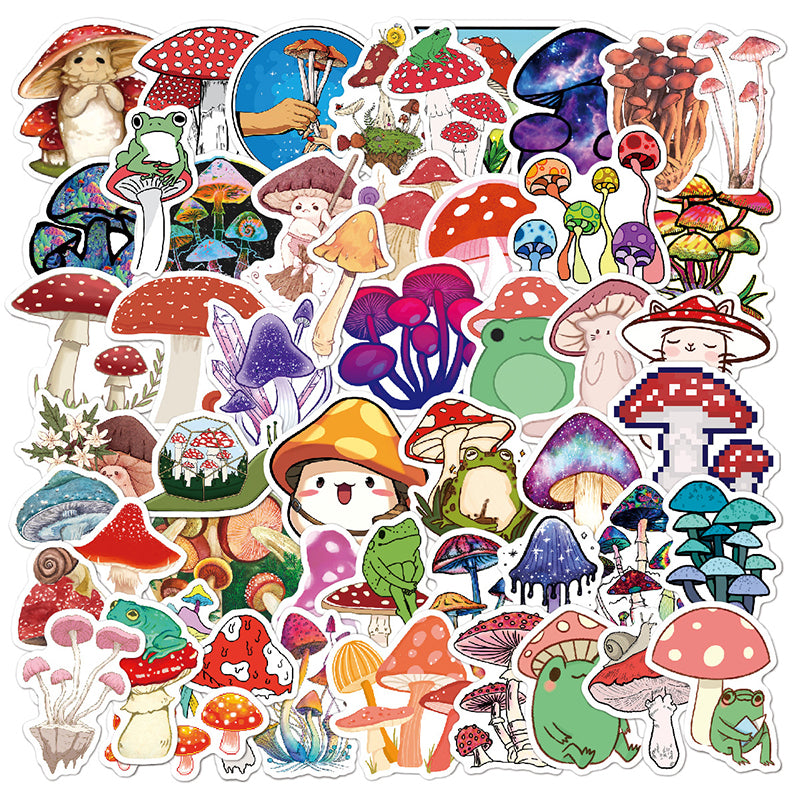 Kokorosa Cute Mushrooms Stickers (50pcs)