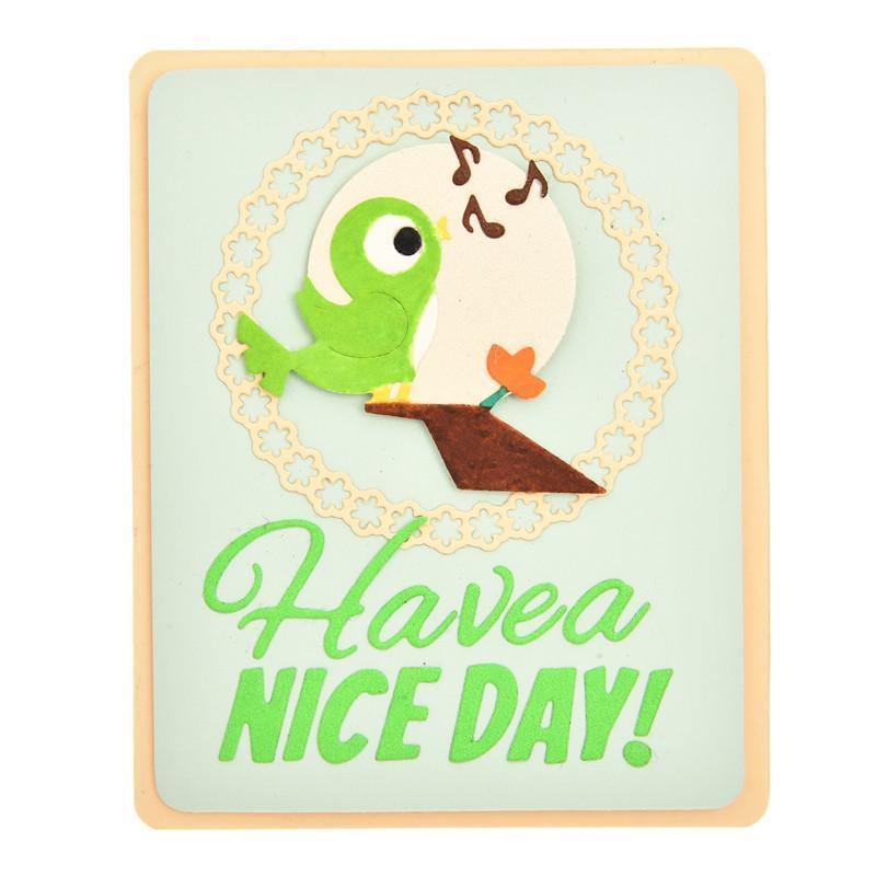 Have A Nice Day Bird Metal Cutting Dies - kokorosastudio.com