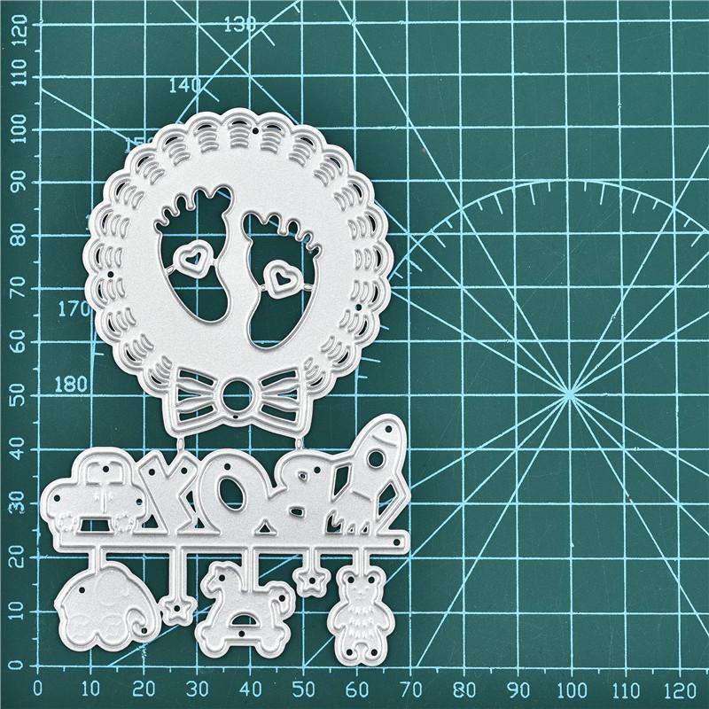 Boy Footprint Cutting Dies - kokorosastudio.com