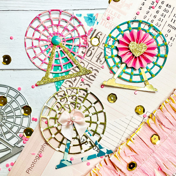 Kokorosa Metal Cutting Dies with Romantic Ferris Wheel