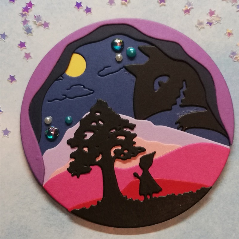 Kokorosa Metal Cutting Dies with Moonlit Werewolf