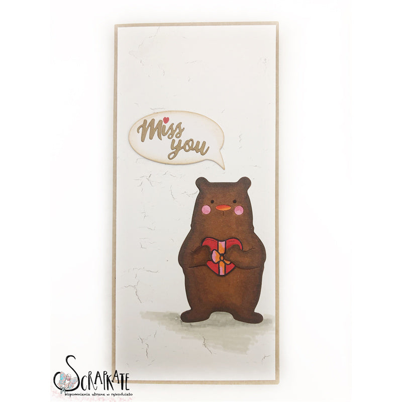 Kokorosa Metal Cutting Dies with Cute Bear