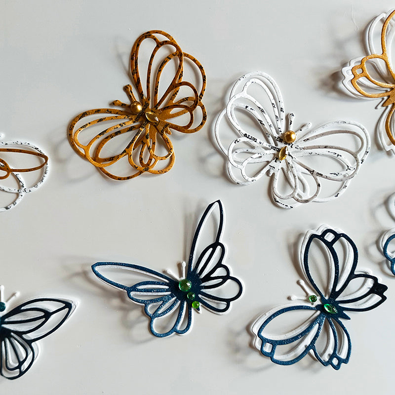 Kokorosa Metal Cutting Dies with Flowery Butterfly