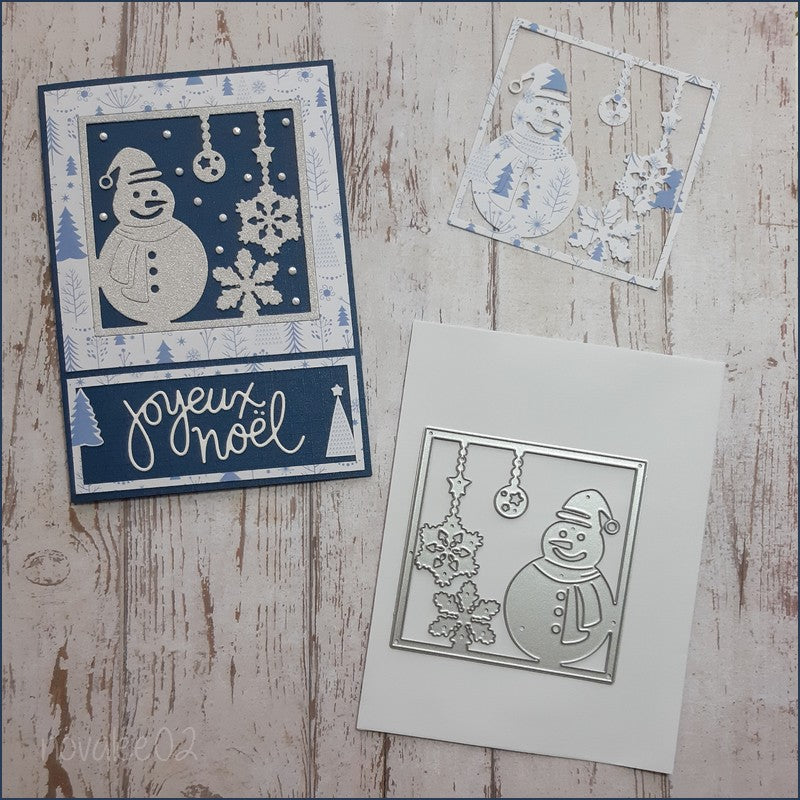 Kokorosa Metal Cutting Dies with Snowman and Snowflake