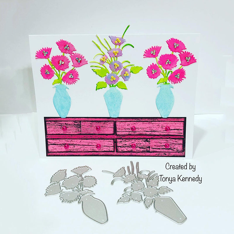 Kokorosa Metal Cutting Dies With Flowers in A Vase