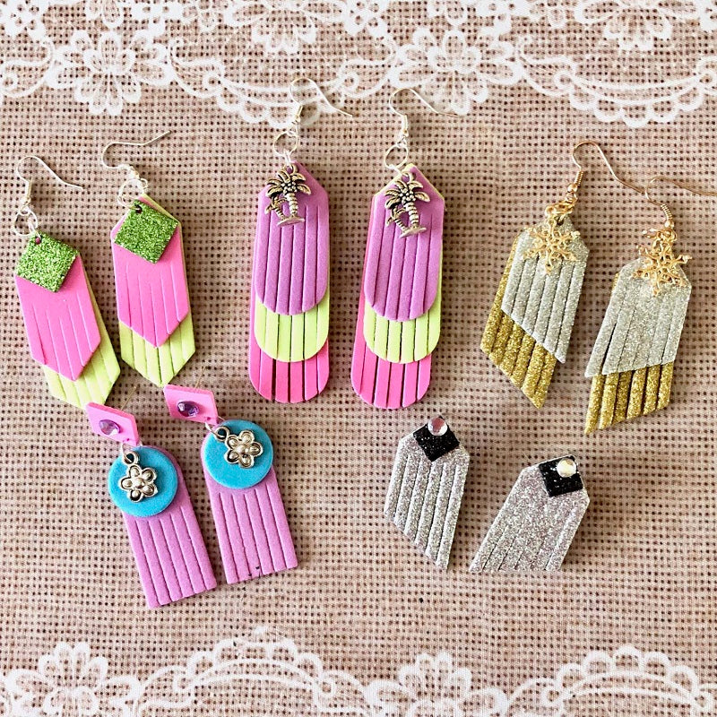 Kokorosa Earring Cutting Dies with Tassel Geometric Patterns