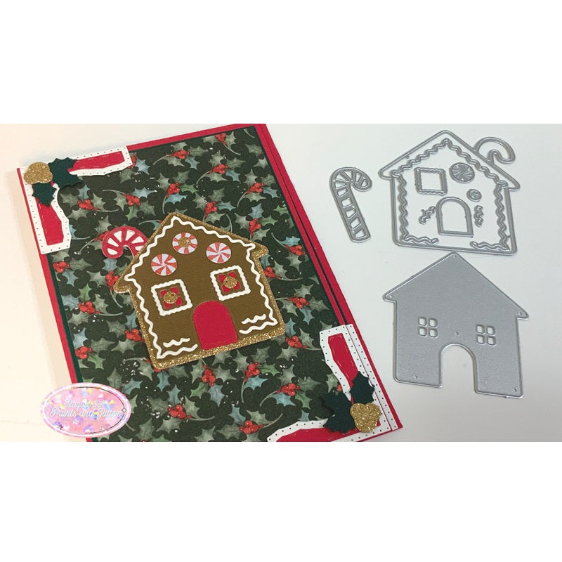 Kokorosa Metal Cutting Dies with Christmas Gingerbread Cottage