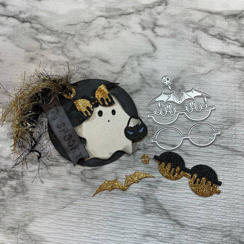 Kokorosa Metal Cutting Dies with Halloween Bowknot Decoration