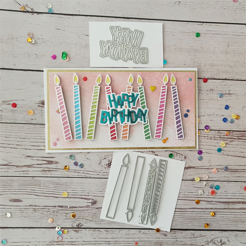 Kokorosa Metal Cutting Dies with Happy Birthday Words