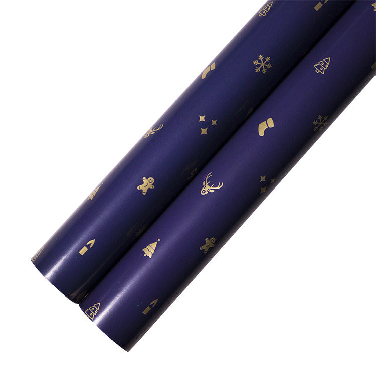 kokorosa Dark Blue Christmas Wrapping Paper (4 Choices)