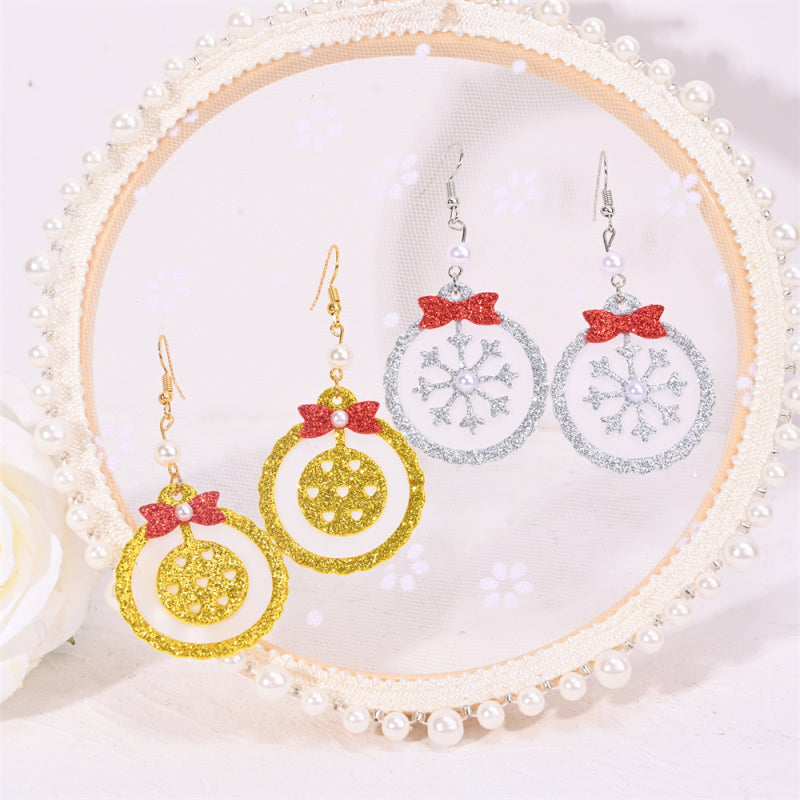 Kokorosa Earring Cutting Dies with Christmas Balls