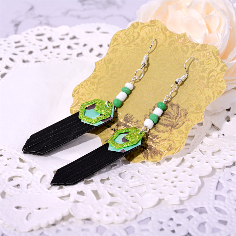 Kokorosa Earring Cutting Dies with Hexagonal Tassel