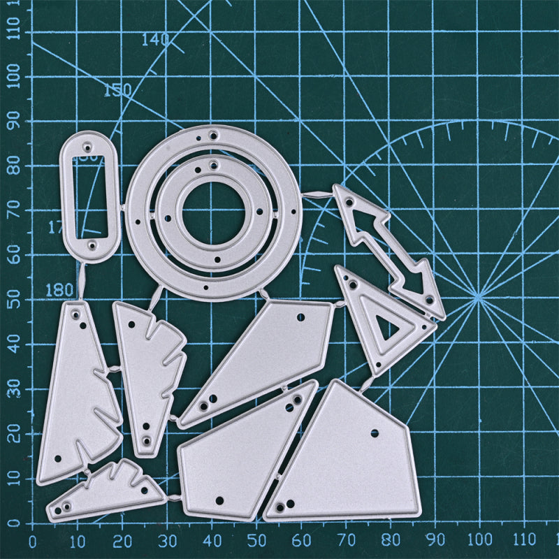 Kokorosa Earring Cutting Dies with Irregular Geometry