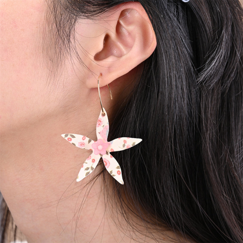 Kokorosa Earring Cutting Dies with Moon and Flowers