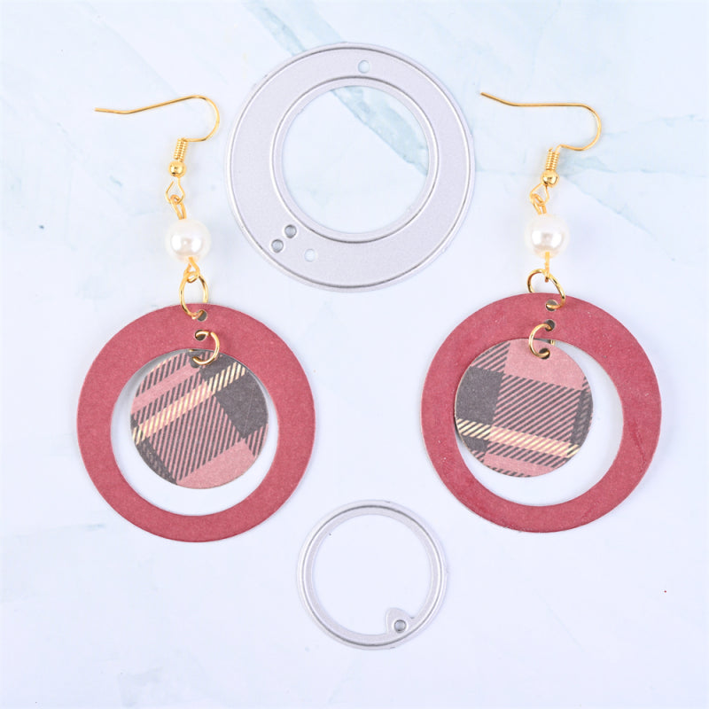 Kokorosa Earring Cutting Dies with Polygonal Geometric Pattern