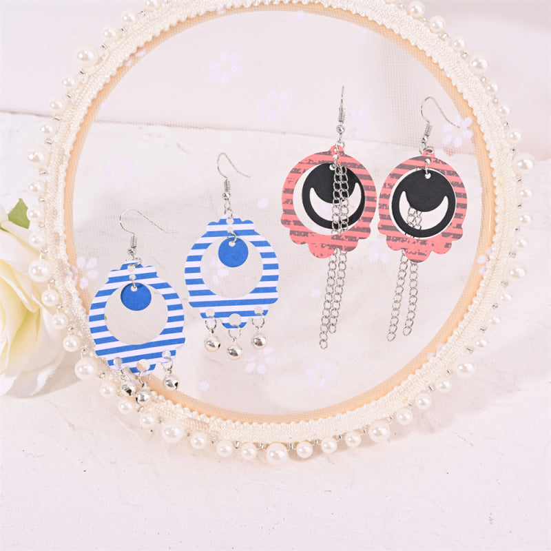 Kokorosa Earring Cutting Dies with Round Hollow Irregular Pattern