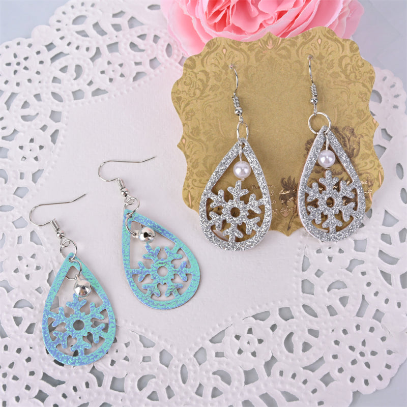 Kokorosa Earring Cutting Dies with Snowflakes and Irregular Tassels