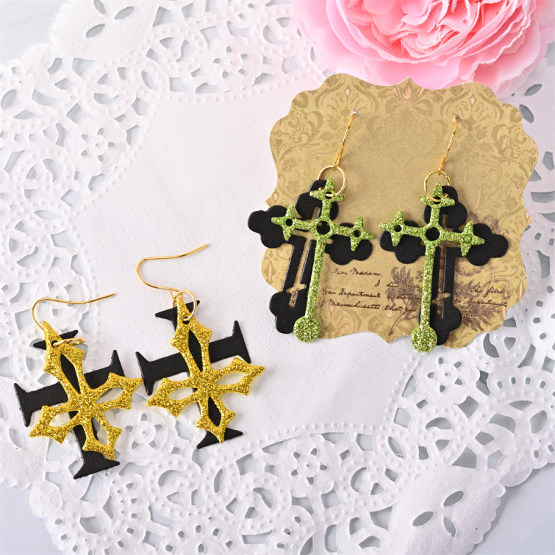 Kokorosa Earring Cutting Dies with Various Crosses