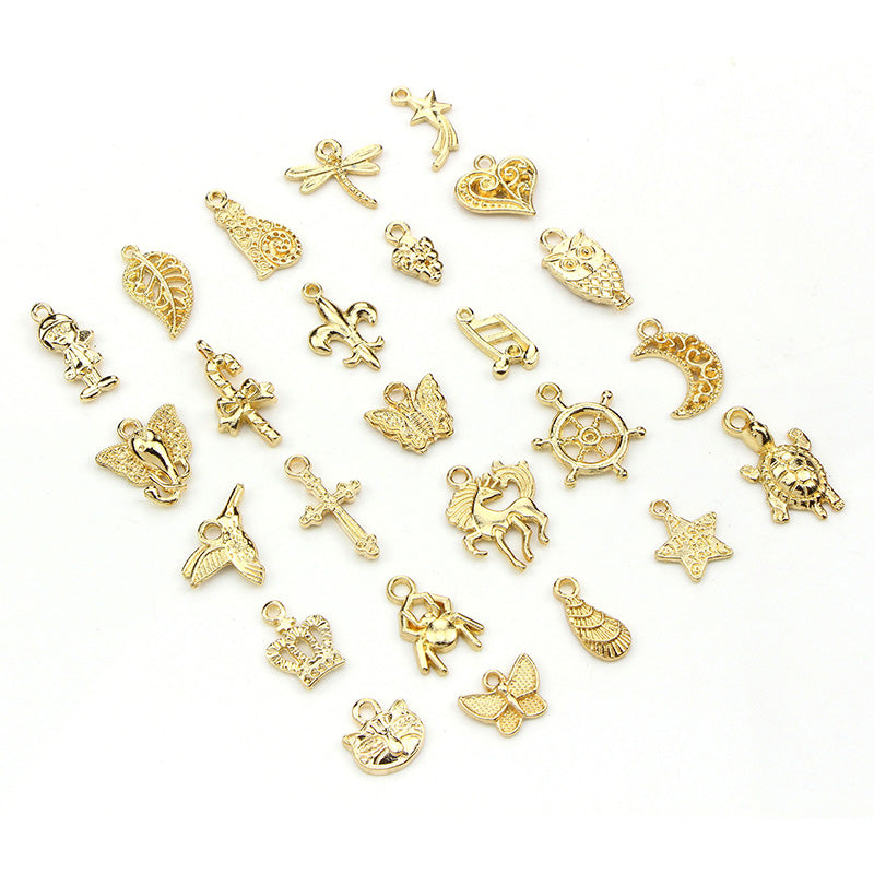 Kokorosa Element Collection Drip Alloy Pendant Embellishments（50 Pcs）