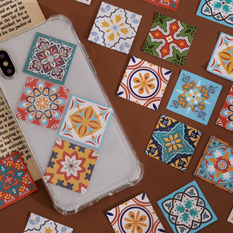 Kokorosa Exotic Tiles Stickers (46 pcs)