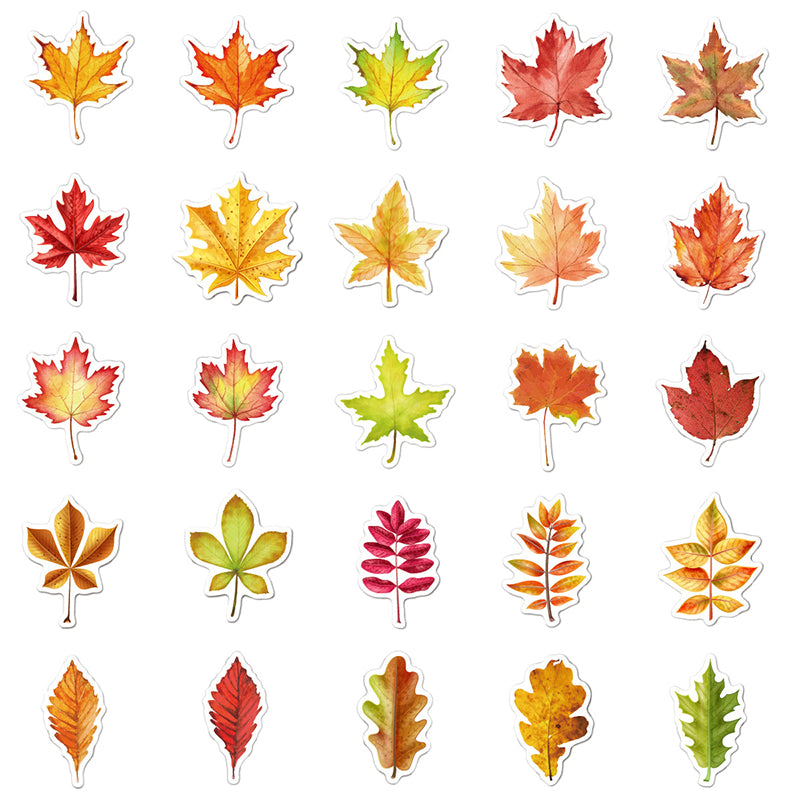 Kokorosa Falling Autumn Leaves Stickers (55 pcs)