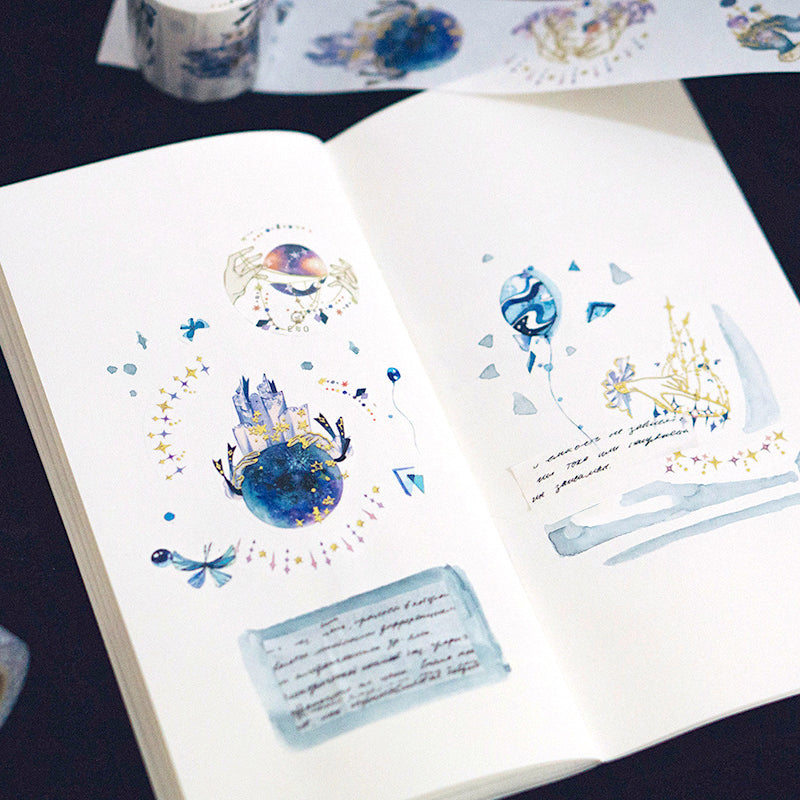 Kokorosa DIY Handmade Decoration Fantasy Blue Magic Washi Tape