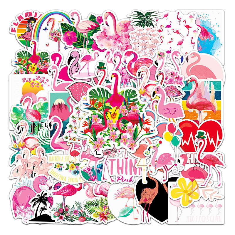 Kokorosa Flamingo Island Stickers (50pcs)