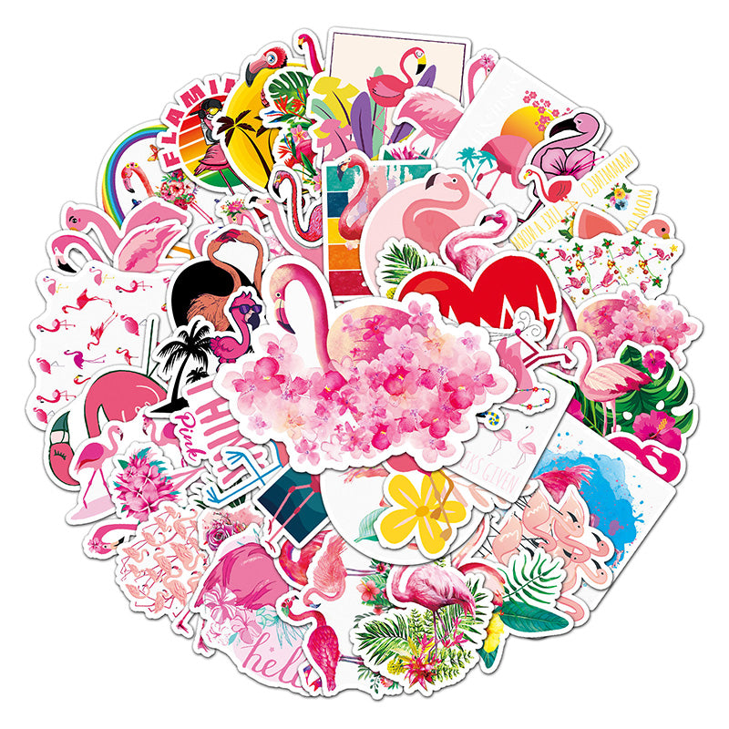 Kokorosa Flamingo Island Stickers (50pcs)