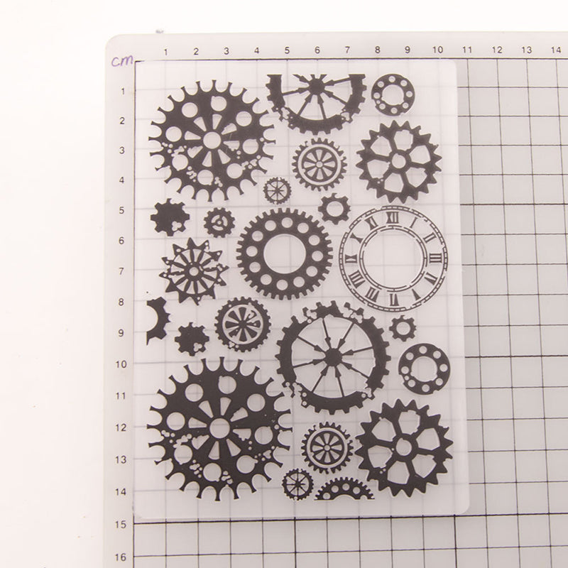 Kokorosa Gearwheel Plastic Embossing Folder