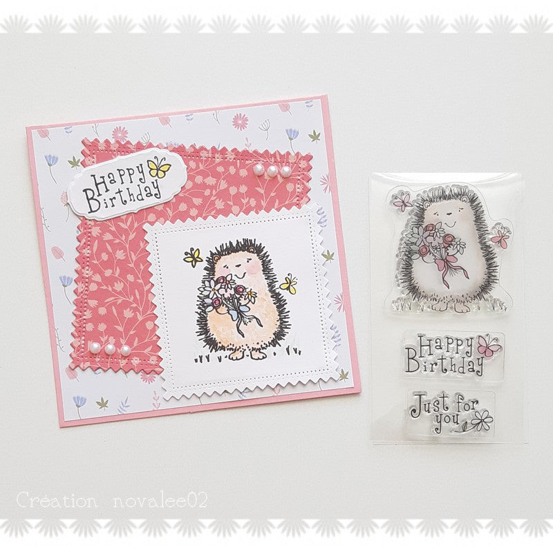 Kokorosa Adorable Hedgehog Clear Stamps