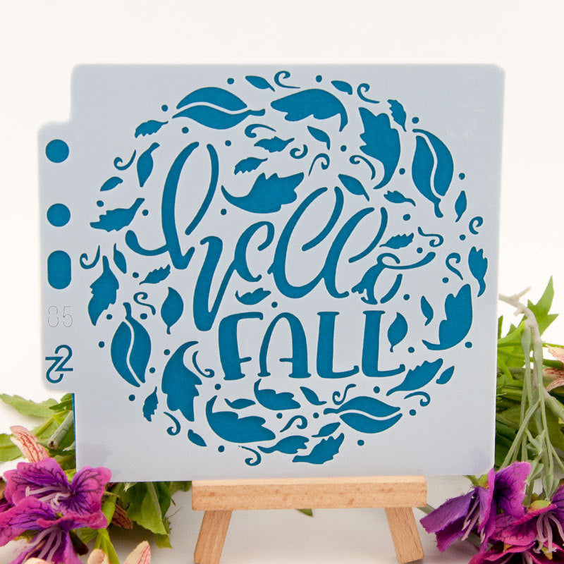 Kokorosa Hello Fall DIY Painting Hollow Stencil