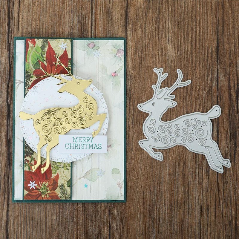 Kokorosa Christmas Dies Deer Metal Cutting Dies - kokorosastudio.com