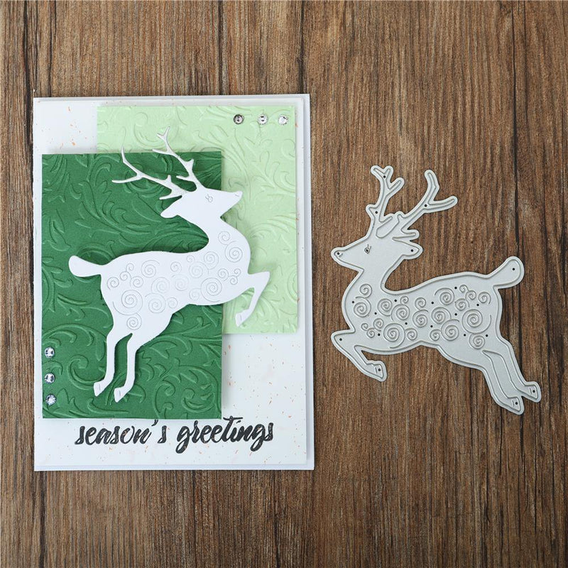 Kokorosa Christmas Dies Deer Metal Cutting Dies - kokorosastudio.com