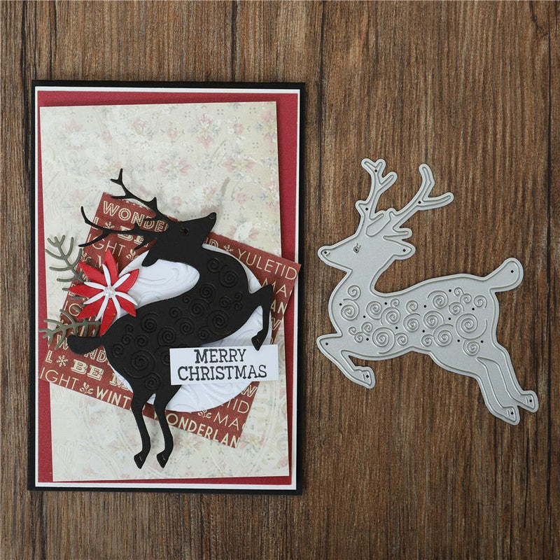 Kokorosa Christmas Dies Deer Metal Cutting Dies - kokorosastudio.com