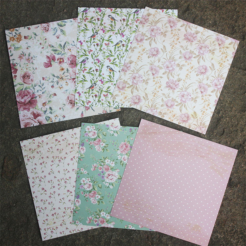 Kokorosa 24PCS 6" DIY Scrapbook & Card Making Paper