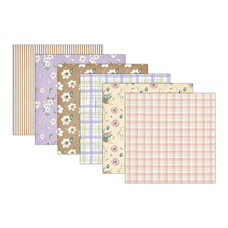 Kokorosa 24PCS  6" Blooming Flower DIY Scrapbook & Cardmaking Paper