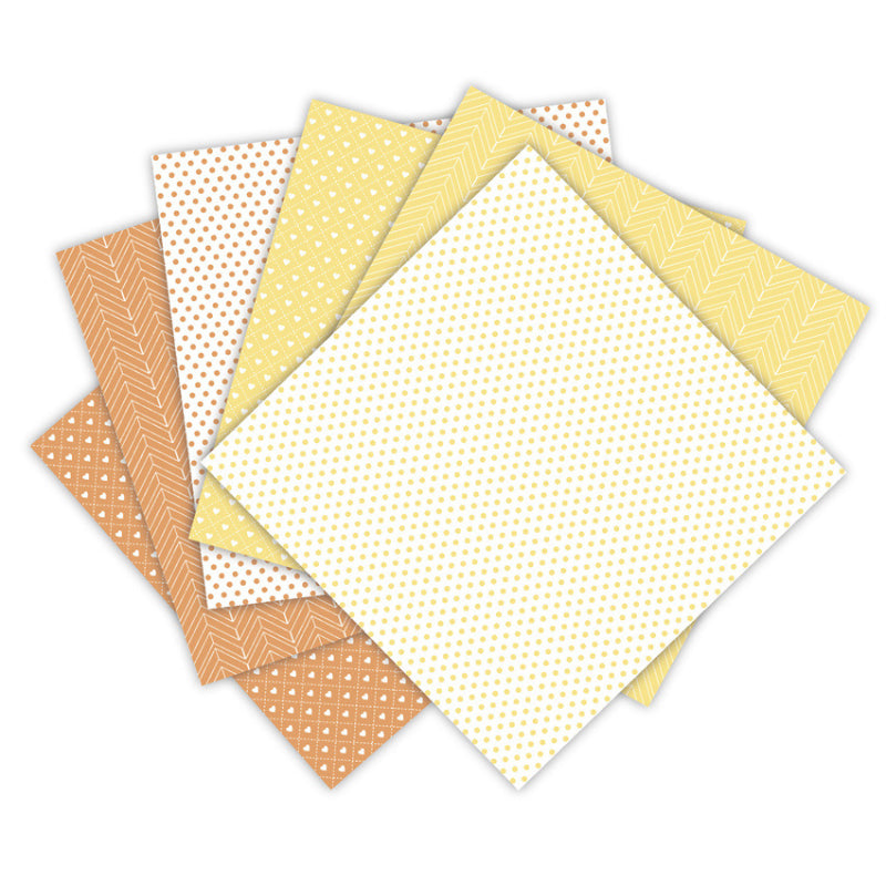 Kokorosa 24PCS  6" Dot Pattern DIY Scrapbook & Cardstock Paper