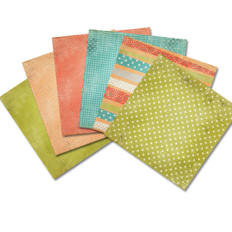 Kokorosa 24PCS  6" Enjoy Everyday DIY Scrapbook & Cardmaking Paper