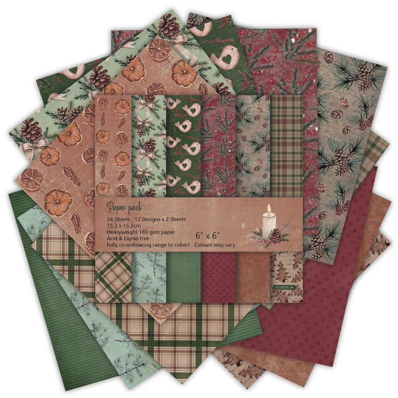 Kokorosa 24PCS  6" Pine Cones DIY Scrapbook & Cardstock Paper