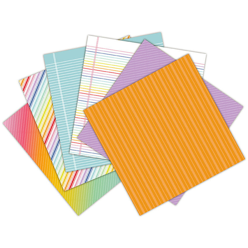 Kokorosa 24PCS  6" Really Rainbow DIY Scrapbook & Cardmaking Paper
