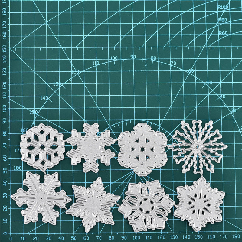 Kokorosa 8 PCS Snowflake Set Cutting Dies