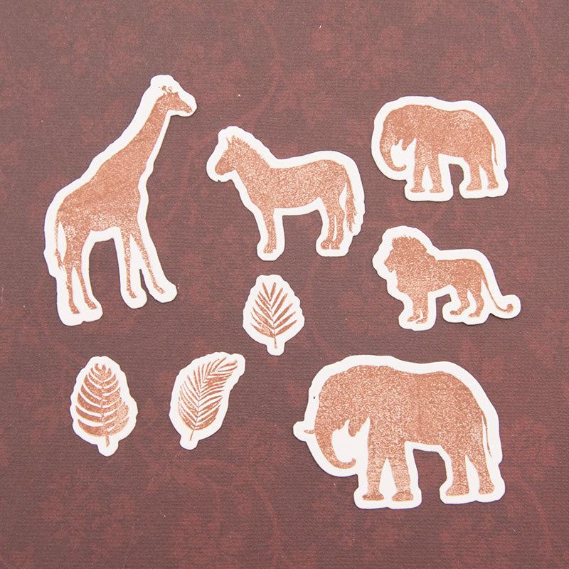 Kokorosa African Animals Set Clear Stamps