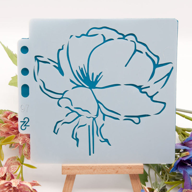Kokorosa Blooming Flower DIY Painting Hollow Stencil