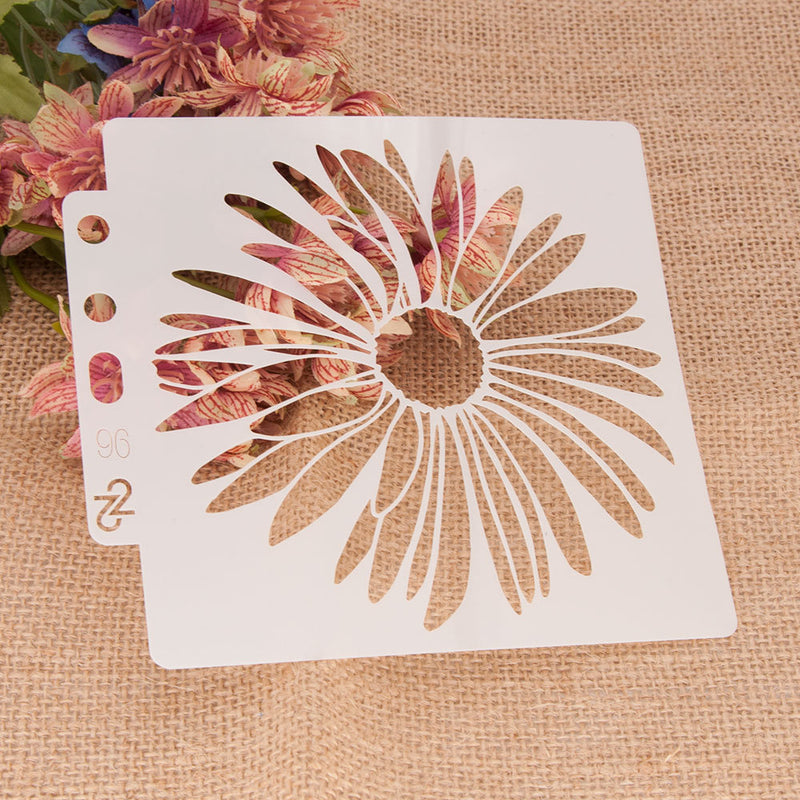 Kokorosa Blooming Sunflower DIY Painting Hollow Stencil