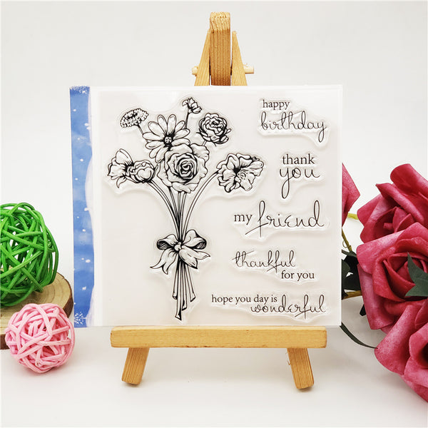 Kokorosa Bouquet Clear Stamps
