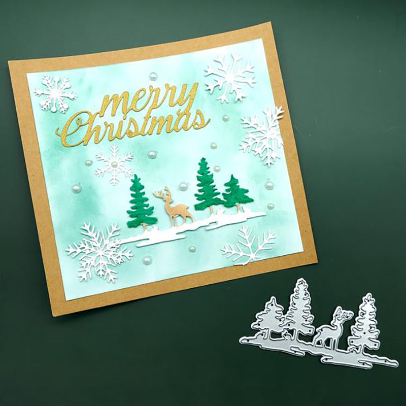 Kokorosa Christmas Tree & Elk Metal Cutting Dies