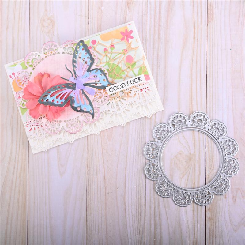 Kokorosa Circle Lace Frame Metal Cutting Dies